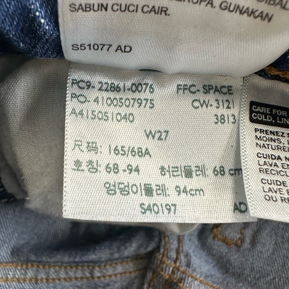 Levis ICON fit Wedgie Lifes Work Dark Wash womens ankle jeans 27 x 27 - Picture 13 of 15